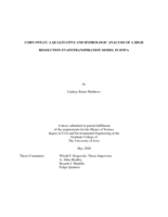 Corn sweat: A qualitative and hydrologic analysis of a high resolution evapotranspiration model in Iowa
