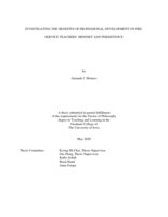 Investigating the benefits of professional development on pre-service teachers' mindset and persistence