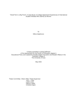 “Small fish in a big pond”: A case study of college adjustment experiences of international student-athletes who identify as women