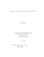 The spatial profile of tidally induced star formation