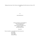 Making cinema anew: film criticism and the making of the new American cinema, 1959-1975