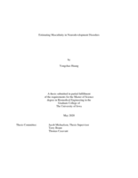 Estimating masculinity in neurodevelopment disorders