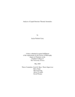 Analysis of liquid structure thermal anomalies
