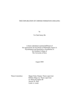 The exploration of Chinese indigenous healing