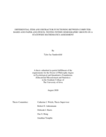 Differential item and distractor functioning between computer-based and paper-and-pencil testing within demographic groups on a Statewide Mathematics Assessment