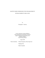Adaptive model order reduction for high-fidelity off-road mobility simulation