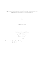 High-resolution paired organic and carbonate carbon isotope chemostratigraphy of the Hangenberg Event from H-28 and H-32 cores in Southeast Iowa