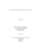 Effect of ship motion on ship airwake aerodynamics