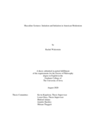 Masculine gestures: imitation and initiation in American modernism