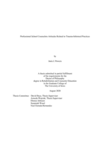 Professional school counselors attitudes related to trauma-informed practices