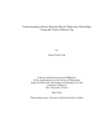 Understanding airway smooth muscle molecular physiology using the cystic fibrosis pig
