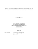 Quantifying motor stability in singing and speech production: an investigation in rate and loudness manipulations