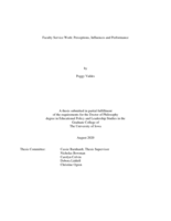 Faculty service work: perceptions, influences and performance