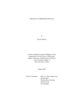 Essays in Corporate Finance