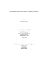 Millennials rising: a new resource model for youth political participation