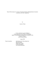 Decent work among U.S. veterans: examining the role of marginalization, economic constraints, and career adaptability
