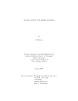 Sparse causal time series analysis