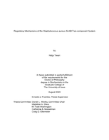 Regulatory mechanisms of the Staphylococcus aureus SrrAB two-component system