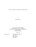 Adult functional outcomes of childhood ADHD