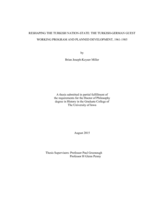 Reshaping the Turkish nation-state: The Turkish-German guest working program and planned development, 1961-1985
