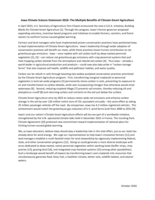 Iowa Climate Science Statement 2016: The Multiple Benefits of Climate‐Smart Agriculture