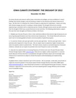 Iowa Climate Statement: The Drought of 2012