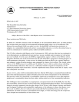 Review of the EPA’s draft Report on the Environment 2014