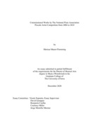 Commissioned works by the National Flute Association Piccolo Artist Competition from 2004 to 2018