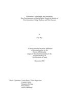 Affirmation, assimilation, and integration: how entertainment and social media shapes the identity of first-generation college students and their success