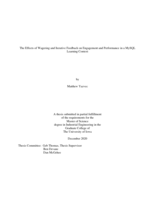 The effects of wagering and iterative feedback on engagement and performance in a MySQL learning context