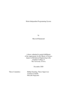 Robot independent programming system