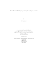 Efficient structural model updating and bridge loading capacity evaluation