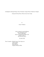 (Un)supportive messages during a time of transition: younger women’s memories of support during the re-entry phase of breast cancer survivorship
