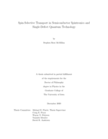 Spin-selective transport in semiconductor spintronics and single-defect quantum technology