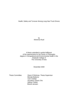 Health, safety and turnover among long-haul truck drivers