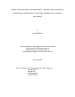 Client-outcome model of supervision: a Delphi study of clinical supervisors' perception of practices contributing to client outcomes
