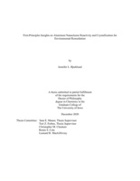 First-principles insights on aluminum nanocluster reactivity and crystallization for environmental remediation