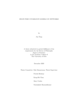 Space-time covariance models on networks
