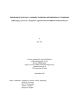 Quantifying the occurrence, attenuation mechanisms, and implications of contaminants of emerging concern in a temperate-region wastewater effluent-dominated stream