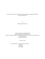 Sex, school, and work: how sex and educational attainment bring about different occupational outcomes