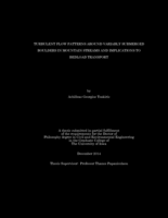 Turbulent flow patterns around variably submerged boulders in mountain streams and implications to bedload transport
