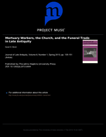 Mortuary Workers, the Church, and the Funeral Trade in Late Antiquity