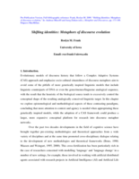 Shifting Identities: Metaphors of Discourse Evolution