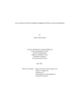 Valuation of multi-period barrier options and extensions