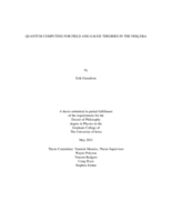 Quantum computing for field and gauge theories in the NISQ era