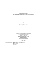 Entertainment design: my lighting and media track at the University of Iowa