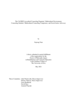 The CACREP-accredited counseling programs’ multicultural environment, counseling students’ multicultural counseling competence, and social justice advocacy
