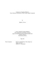 Comparison of sampling methods to detect airborne concentrations of semi-volatile organic compounds