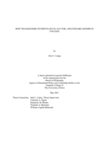 How transgender students get in, pay for, and explore gender in college