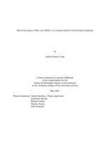 Role of the genes, NOS1 and CREB1, in a mouse model of fetal alcohol syndrome